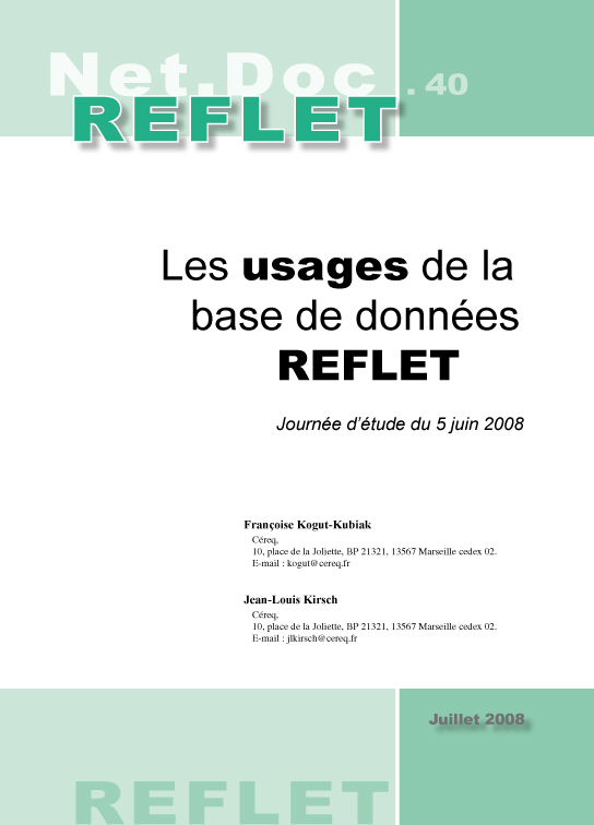 Publication Reflet